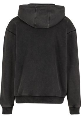 Vintage Heavy Zip Hoodie Huvtröja för herr – magnet