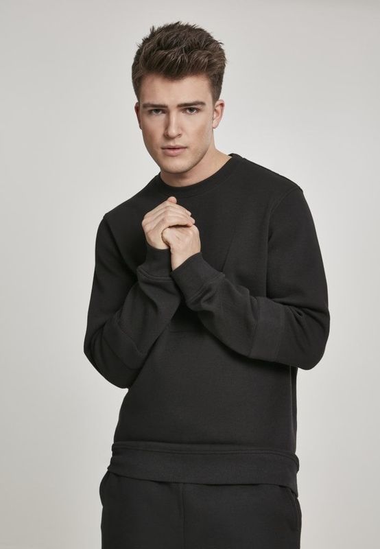 Sweatshirt med strikket stof