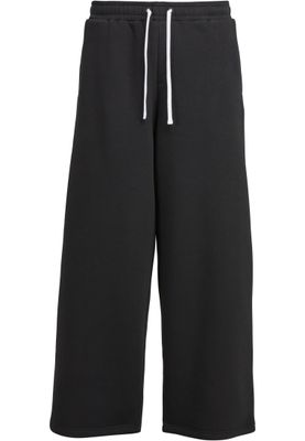 Fluffy Wide Leg Trackpants Byxor för herr – svart