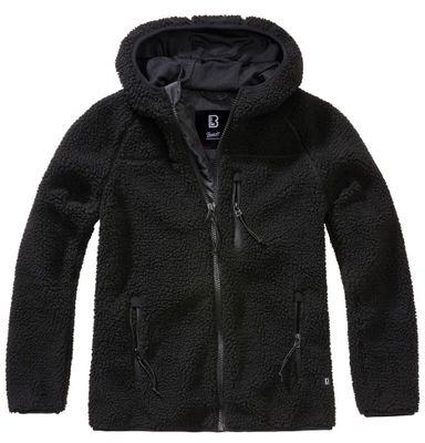 Teddyfleece zip jacket black - Ladies