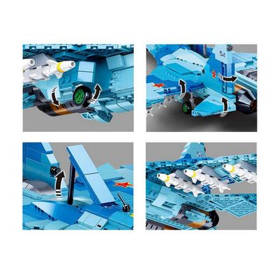 Blue jet fighter - Sluban - M38-B0985