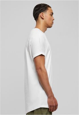 Long Shaped Turnup Tee White