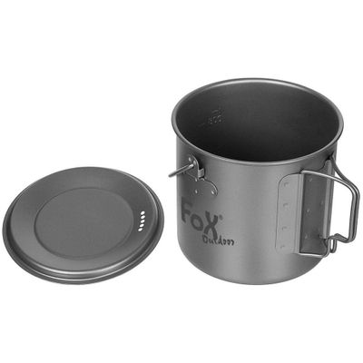 Pot with titanium lid - approx. 1.1 litres