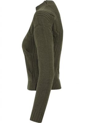 Sweater with braid pattern lady