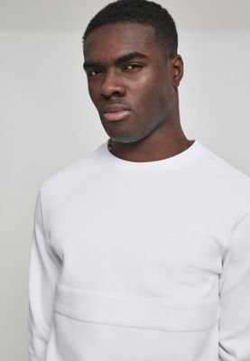 Sweatshirt with knitted fabric