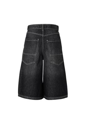 Jeansshorts för dam – svart tvättad