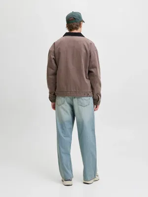 Wide Fit Original Jeans Herr – DAVE Ljusblå Tvättad Denim