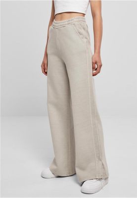 adies Heavy Terry Garment Dye Slit Pants