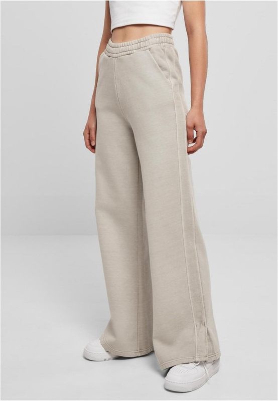 adies Heavy Terry Garment Dye Slit Pants