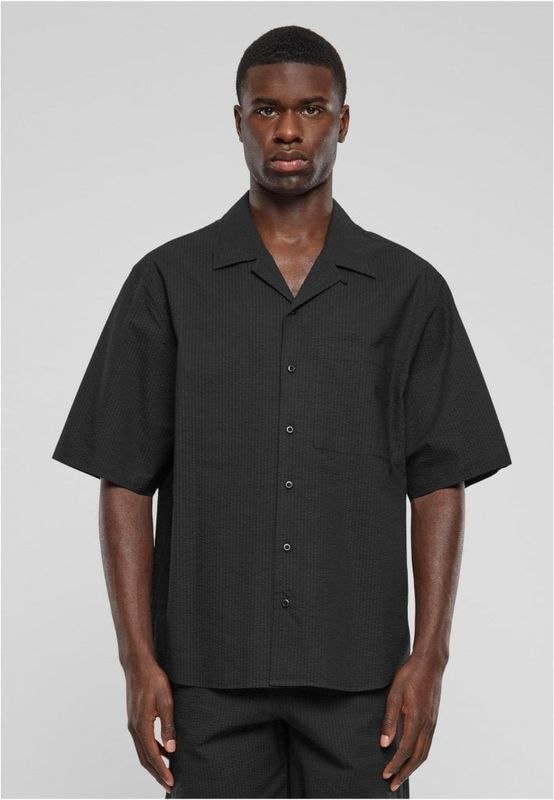 Relaxed Seersucker Short Sleeve Shirt