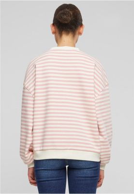 Stribet oversize sømandsskjorte - damer