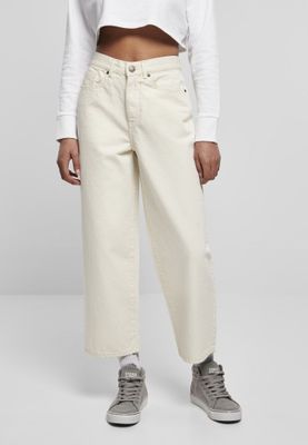 Wide jeans with a high waist lady