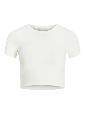 Rundhalsad Kortärmad T-shirt med Stretch Fit