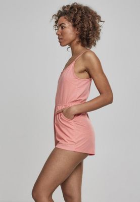 Jumpsuit with narrow shoulder straps