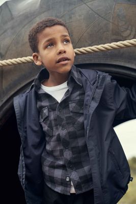 Windbreaker unlined navy blue - Kids