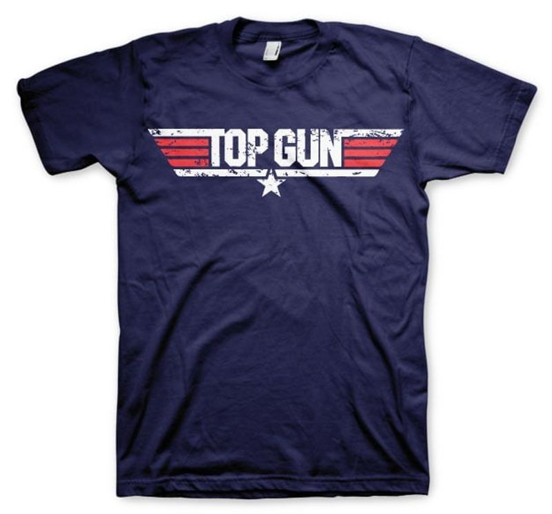 Top Gun Distressed Logo T-Shirt