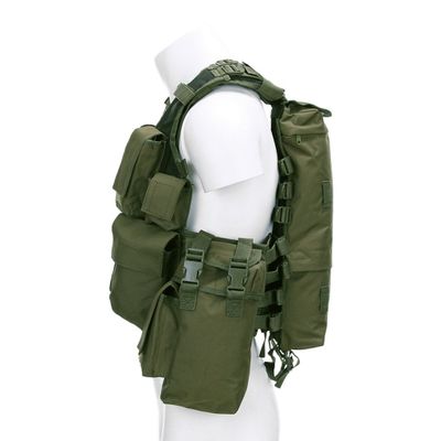Tactical carrying vest with MOLLE modules