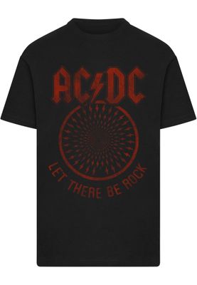AC/DC logotyp, spiral med blixtar AC/DC Let there be Rock Tee T-shirt – svart