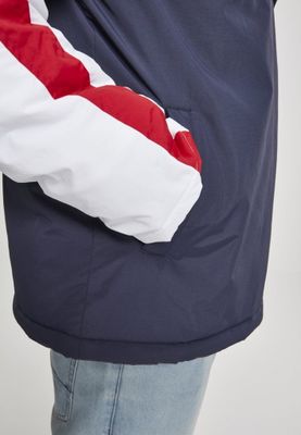 3-tone pullover padded jacket