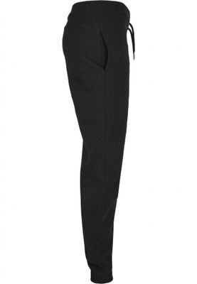 Black jogging pants with high waist lady