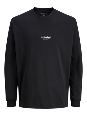 Avslappnad T-shirt med Långa Ärmar