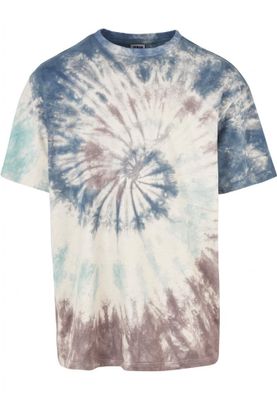 Oversize batikmönstrad T-shirt herr