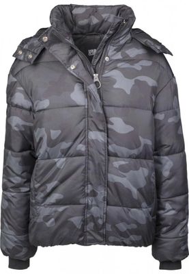 Ladies Boyfriend Camo Puffer Jacket