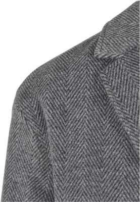Classic herringbone patterned coat men