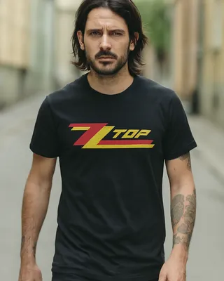 ZZ Top Misprint Logotype T-shirt i svart