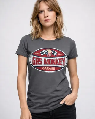 Gas Monkey Garage Since 2004 Label Girly Tee