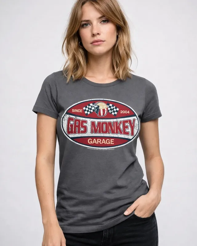 Gas Monkey Garage Since 2004 Label Girly Tee