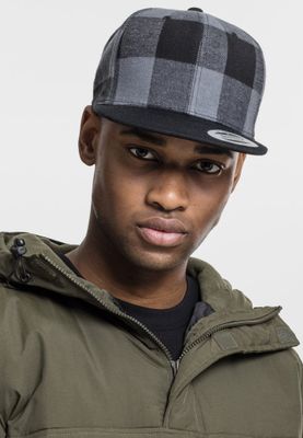 Checkered flannel cap