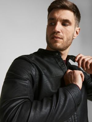 Black biker jacket
