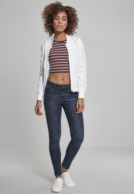 Stribet sweater uden arme