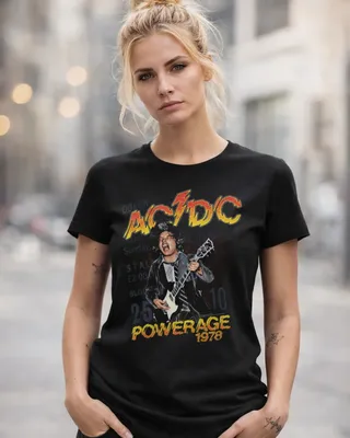 AC/DC - Powerage 1978 Girly Tee