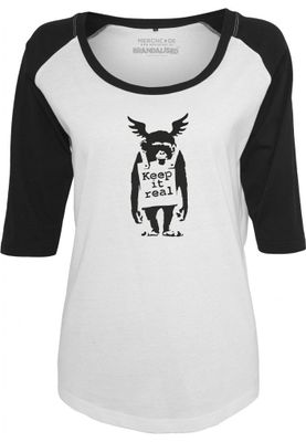 Banksy Ape raglan 3/4 shirt