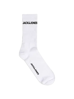 Vita Tennissockor med Logotyp – 5-pack herr