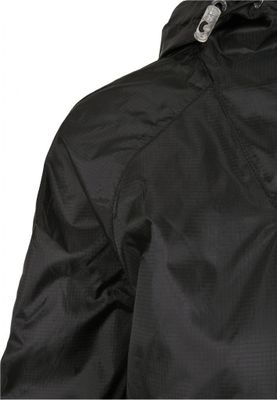 Black short hooded jacket for women