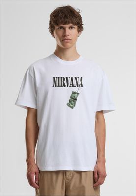 Nirvana T-shirt för herr Nevermind Dollar – vit