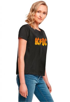 Ladies ACDC - Fire Logo Box Tee