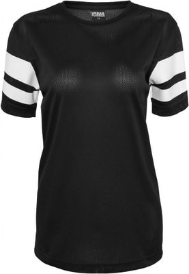 Ladies Stripe Mesh Tee