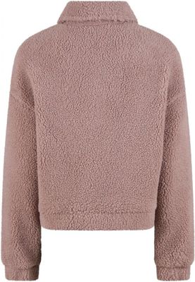 Fluffy jacket women's trendy button closure