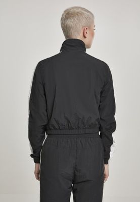Sport jacket with striped lady