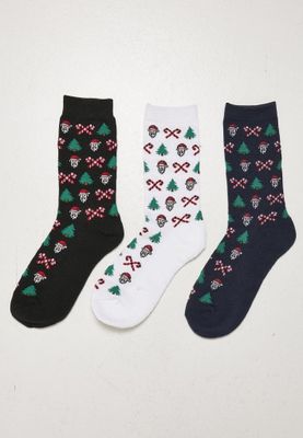 Grumpy Santa Christmas Socks 3-Pack