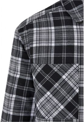 Lined checkered shirt men