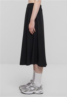 Black long skirt in viscose