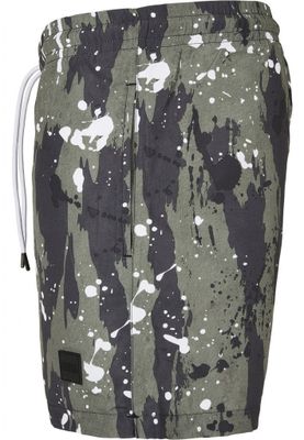 White dot camo aop swimming shorts