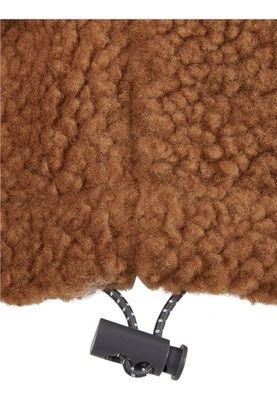 Three-tone teddy jacket for women