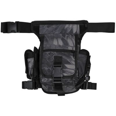Hip bag with leg and belt fixation