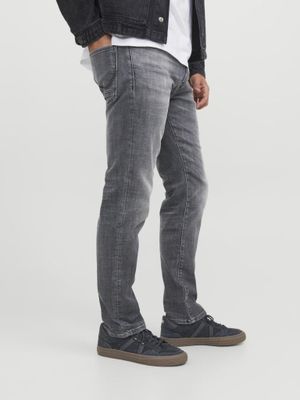 Grå stright slim fit jeans herr